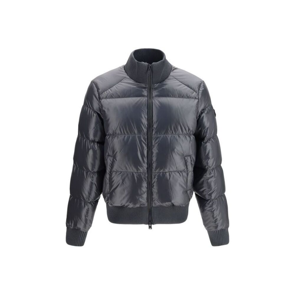 Moose Knuckles Gray Nylon Men's Bomber